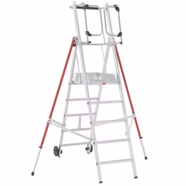 Rolguard Telescopic Work Platform 5 Rung With 3 Rung Extension Thumbnail 2